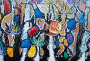 Detail from Starry Eyed Shark, by Lee James Pantas